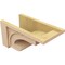 Ekena Millwork 12"W x 24"D x 12"H Wide Alma Rough Cedar Woodgrain TimberThane Corbel, Primed Tan CORUR12X24X12ALMRCPR - alternate 2